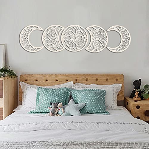 Moon Appearance Wall Art Decoration  (5 Pieces)