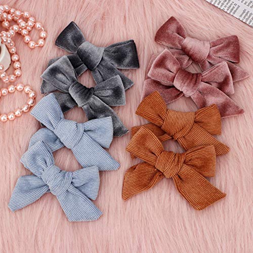 24 PCS Baby Girls Hair Bows Clips 4.5 inch Alligator Clips - One Size