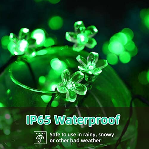 Waterproof Solar Flower Christmas String Fairy Lights