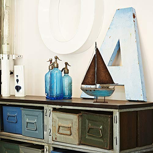 15" Wooden Sailboat Nautical Home Decoration