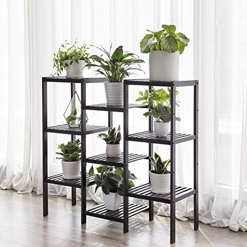 Bamboo Customizable Plant Stand Flower Pots Holder