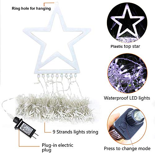 LED Star Christmas Tree Lights, Decoration