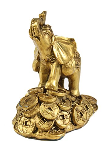 Feng Shui 3" Money Elephant Figurine for Luck & Wealth Home Decoration