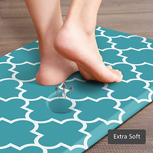 [2 PCS] Kitchen Cushioned Anti-Fatigue Floor Mat, Heavy Duty PVC Ergonomic