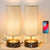 3-Way Dimmable Touch Control Table Lamp w/ USB Charging Port Set of 2 LED Bulb Included