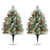 32 Inch Set of 2 Pre Li Christmas Tree DEcoration