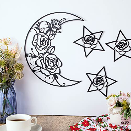 4 Pieces Moon Phase Boho Wall Decoration