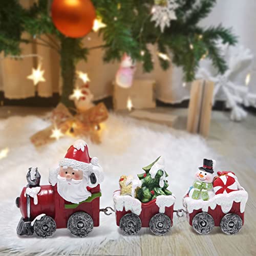 Christmas Train Figurines for Home Decorations