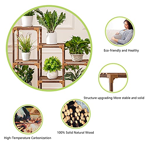 7 Tier Wood Plant Stand