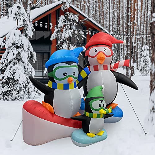 7.2ft Christmas Inflatables w/ Built-in LEDs