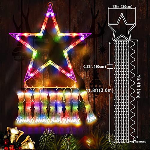 344 LED 8 Modes Christmas Decorations Waterfall Lights