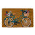 Welcome Door Mat, Printed Outdoor Coir 18"x30" (Floral Bicycle)