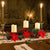 Christmas Centerpiece w/ 3 Candle Holders  Decoration