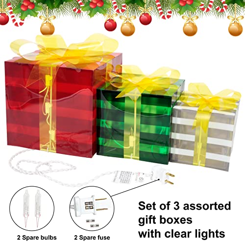 Christmas Lighted Boxes Decoration