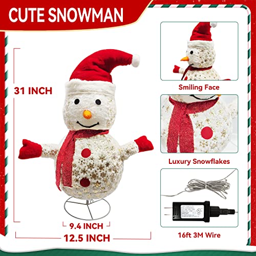 Lighted Snowman Christmas Decorations