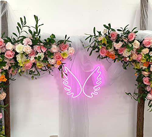 Angel Wing Led Neon Signs(16 x 13 inch) for Bedroom Decoration