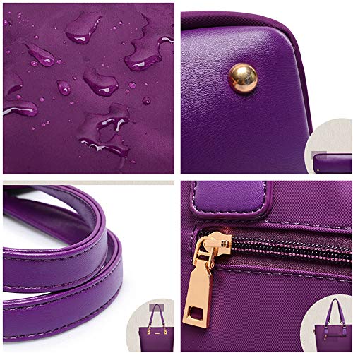 Women's Shoulder Bag 6 PCS Top-Handle Handbag Tote Purse Wallet Key Case Set