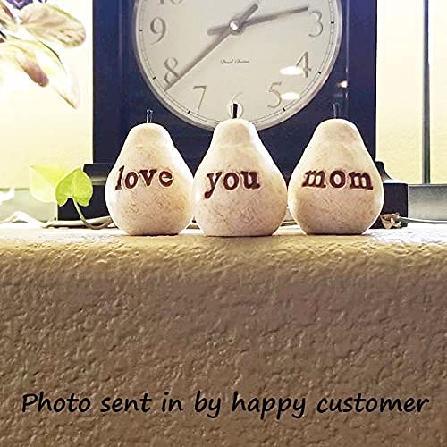 White Love You Mom Pears for Mothers Day/Birthday Gift