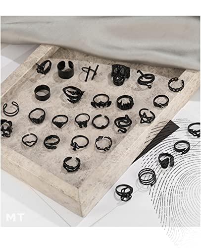 20-30Pcs Gothic Vintage Rings Set for Men/Women