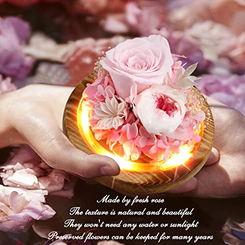 Light Up Fresh Flowers Preserved Flower Rose Gift