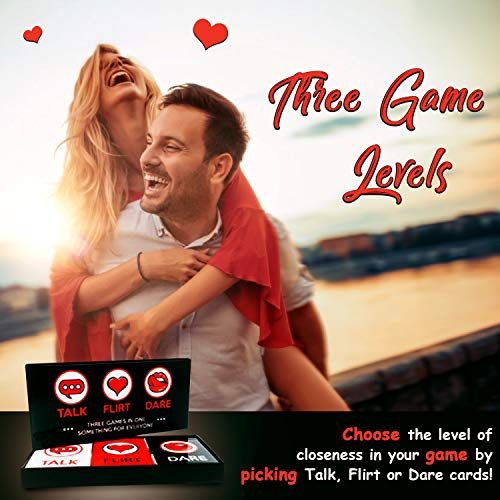 Talk, Flirt, Dare! Fun & Romantic Game for Couples. Perfect Valentine's Gift