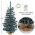 Set of 2 30" Mini Christmas Tree w/ Wooden Boxes