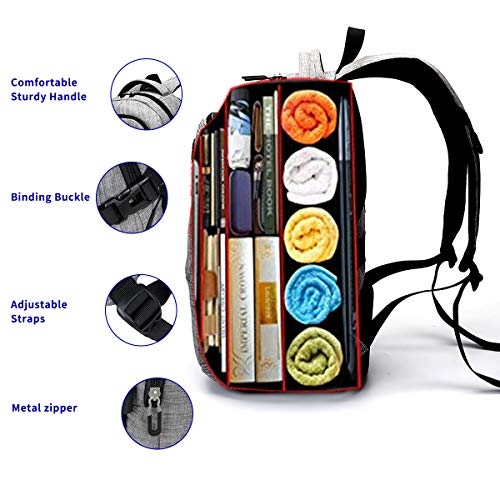 Anti Theft Laptop/Travel Backpacks Bookbag w/ USB Charging Port Fits 15.6 Inch Laptop