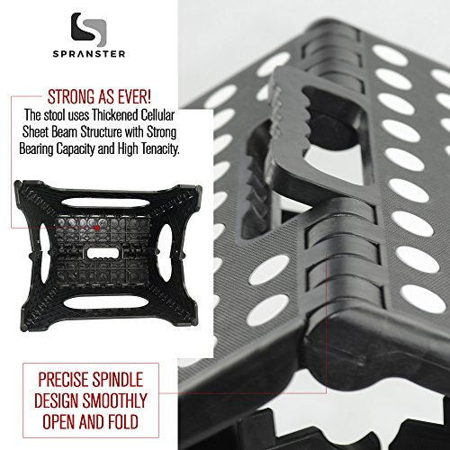 Super Strong Folding Step Stool - 11" Height - Holds up to 300 Lb - Foldable