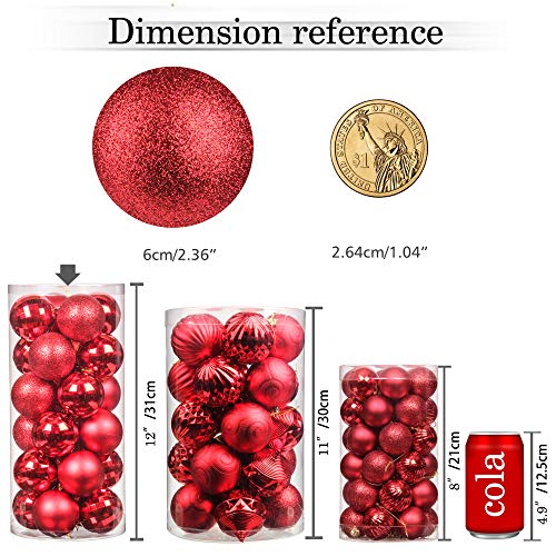 24pcs 2.36in Christmas Balls Decoration