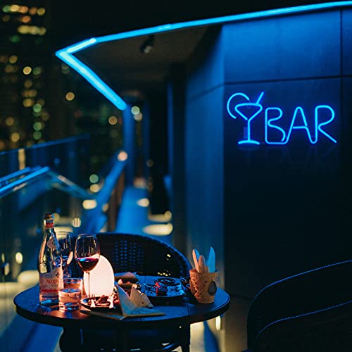 Bar Neon Signs w/ 8 Kind LED Lighting Modes & Remote Control, USB/AA Battery-Powered