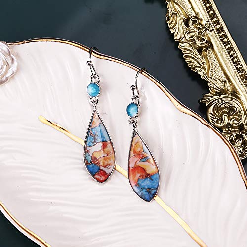 14 Pairs Vintage Teardrop Dangle Earrings for Women