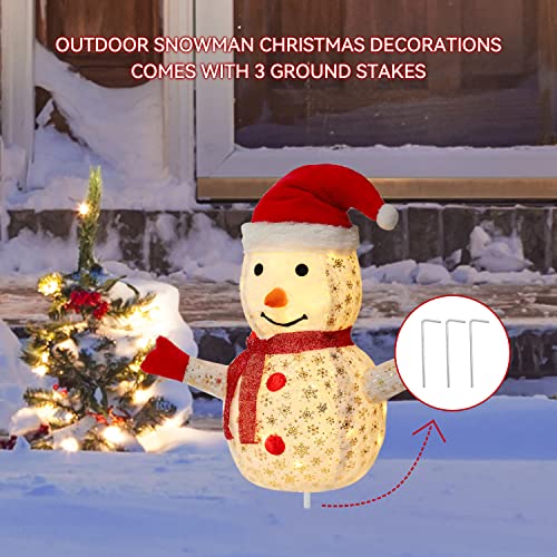 Lighted Snowman Christmas Decorations