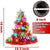 2 Pack Christmas Tree Santa Hat w/ Tinsel 30 LED Colorful Light