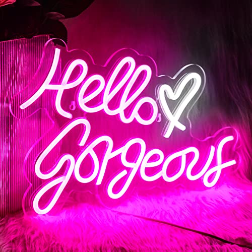 Hello Gorgeous Neon Sign Led Neon Light LeD Decoration