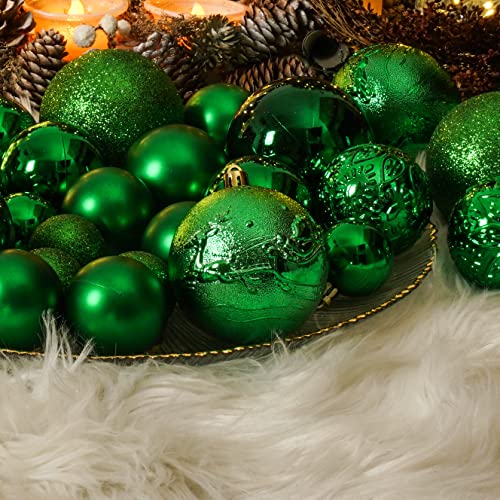 45pcs Christmas Ball Ornaments for Christmas Trees Decorations