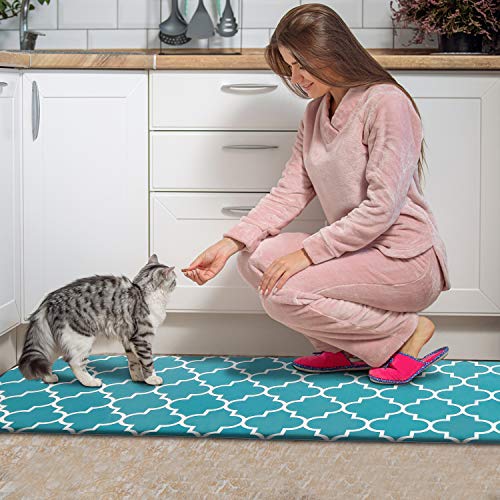 [2 PCS] Kitchen Cushioned Anti-Fatigue Floor Mat, Heavy Duty PVC Ergonomic