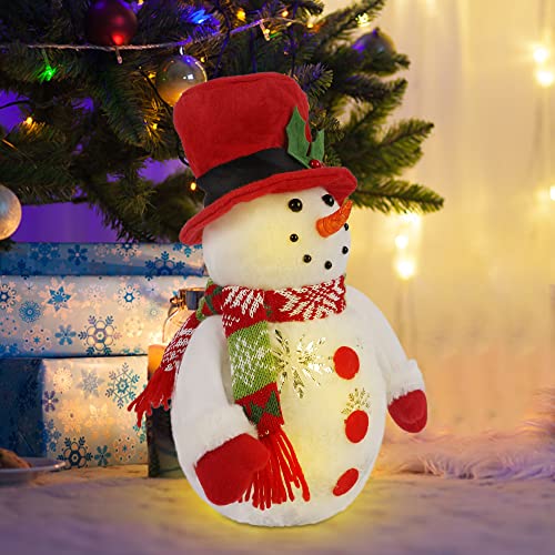 LED Lighting Snowman Figurine for Christmas Decoration