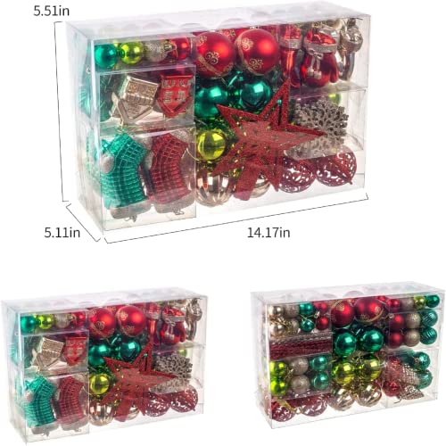 132Pcs Christmas Tree Ornaments