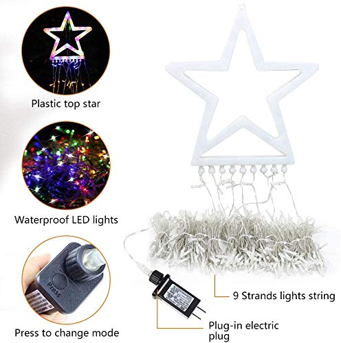 LED Star Christmas Tree Lights, Decoration