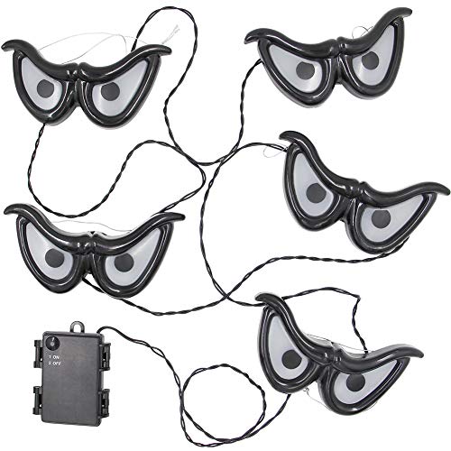 8 Pcs Hanging Witch Hats, 14ft 56 LEDs  Remote Control String Lights, Battery Powered with 8 Lighting Modes for Garden, Yard, Tree