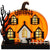 Wooden Home Halloween Tabletop Decorations