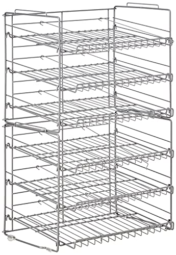 Kitchen Organizer, Durable Steel Construction, Stackable or Side-by-Side