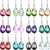 12 Pairs Crystal Dangle Earrings Set for Women