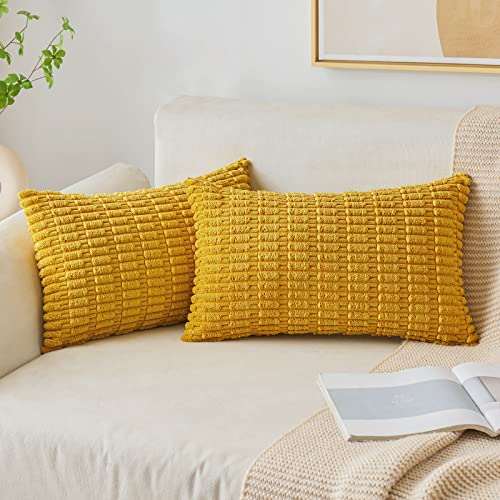 Pack of 2 Decorative Fall Throw Pillow Covers 18x18 Inch Pillow for Sofa Living Room Couch Bed