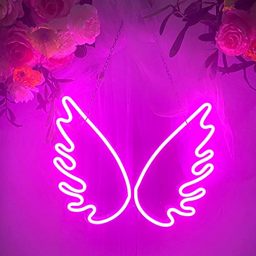 Angel Wing Led Neon Signs(16 x 13 inch) for Bedroom Decoration