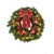 6 Inches LED Christmas Wreath w/ Pinecones Red Berries