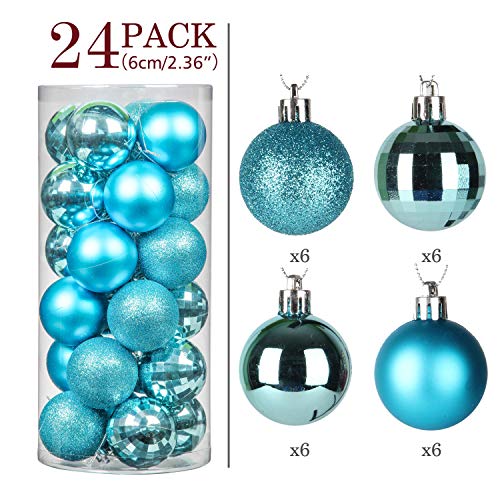 24pcs 2.36in Christmas Balls Decoration