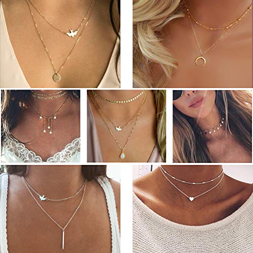 20 PCS Multiple DIY Layered Choker Necklace for Women