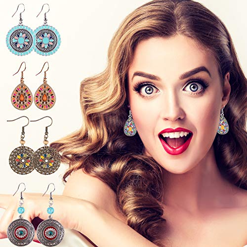 20 Pairs Bohemian Earrings Vintage Set for Women