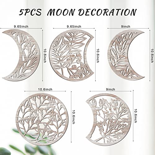 5 Pieces Moon Phases Decoration